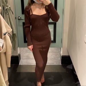 Two piece sweater dress